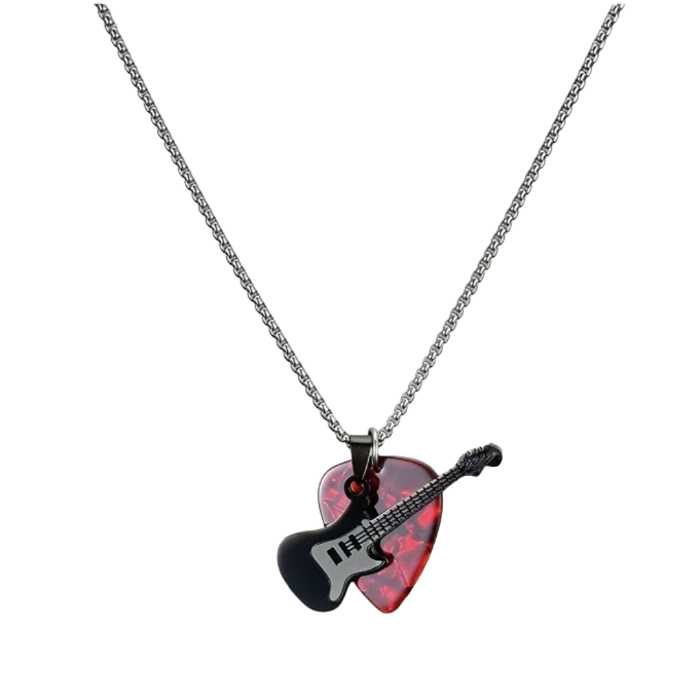 Electric Guitar Pick Pack - Naszyjnik z zawieszką w kształcie kostki