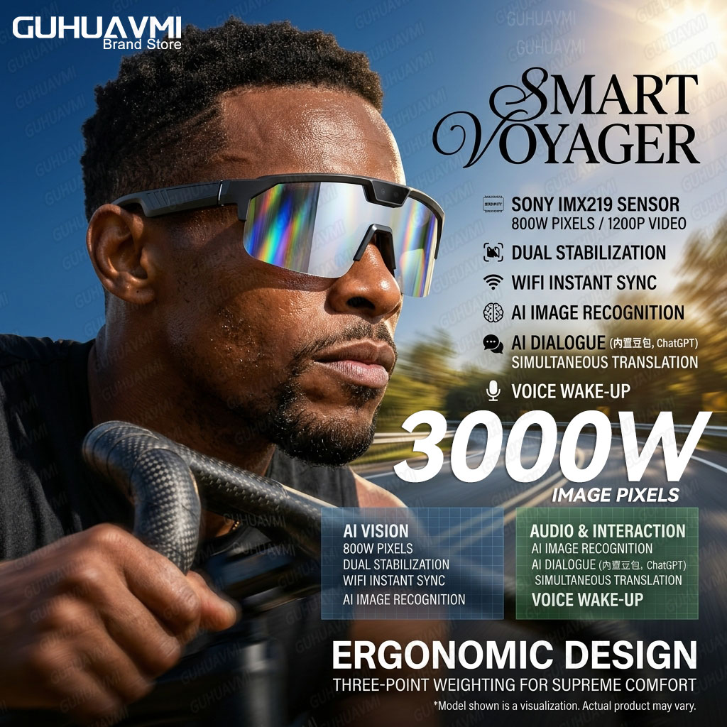 Audio Music Video - Okulary fotochromowe Smart Glasses z kamerą
