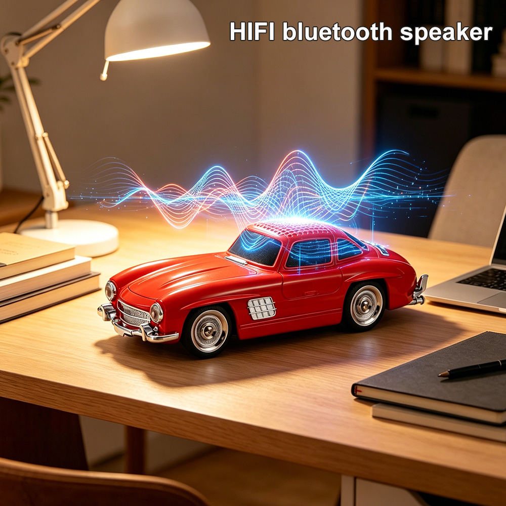 Apple Music Audio Quality - Głośnik Bezprzewodowy Bluetooth WS300SL Retro, Akumulatorowy,