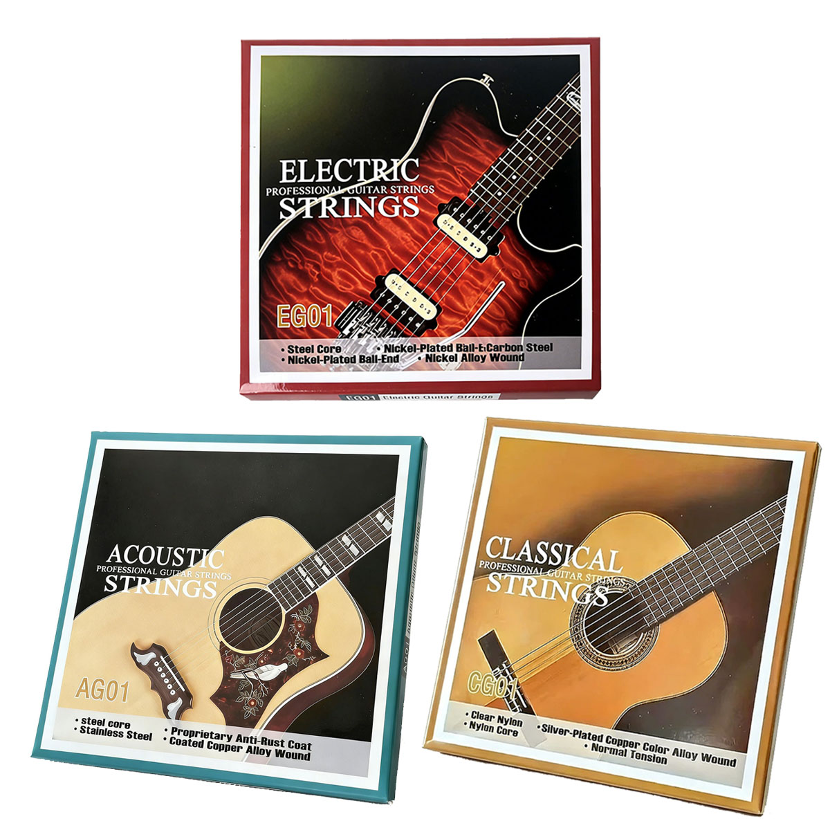 Electric Guitar Pick Pack - Miwayer 1 Zestaw Strun do Gitary