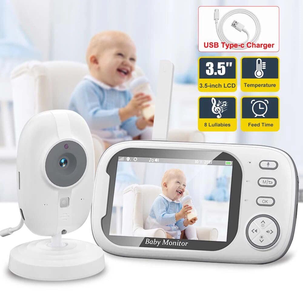 Audio Music Video - 3,5'' niania wideo 2.4G matka dziecko