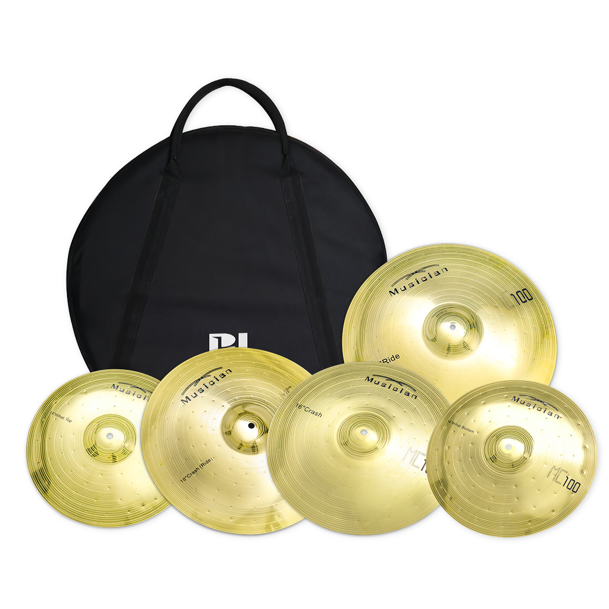 Cymbal Hi Hat - Zestaw talerzy PD Mc100 Bronze, 14