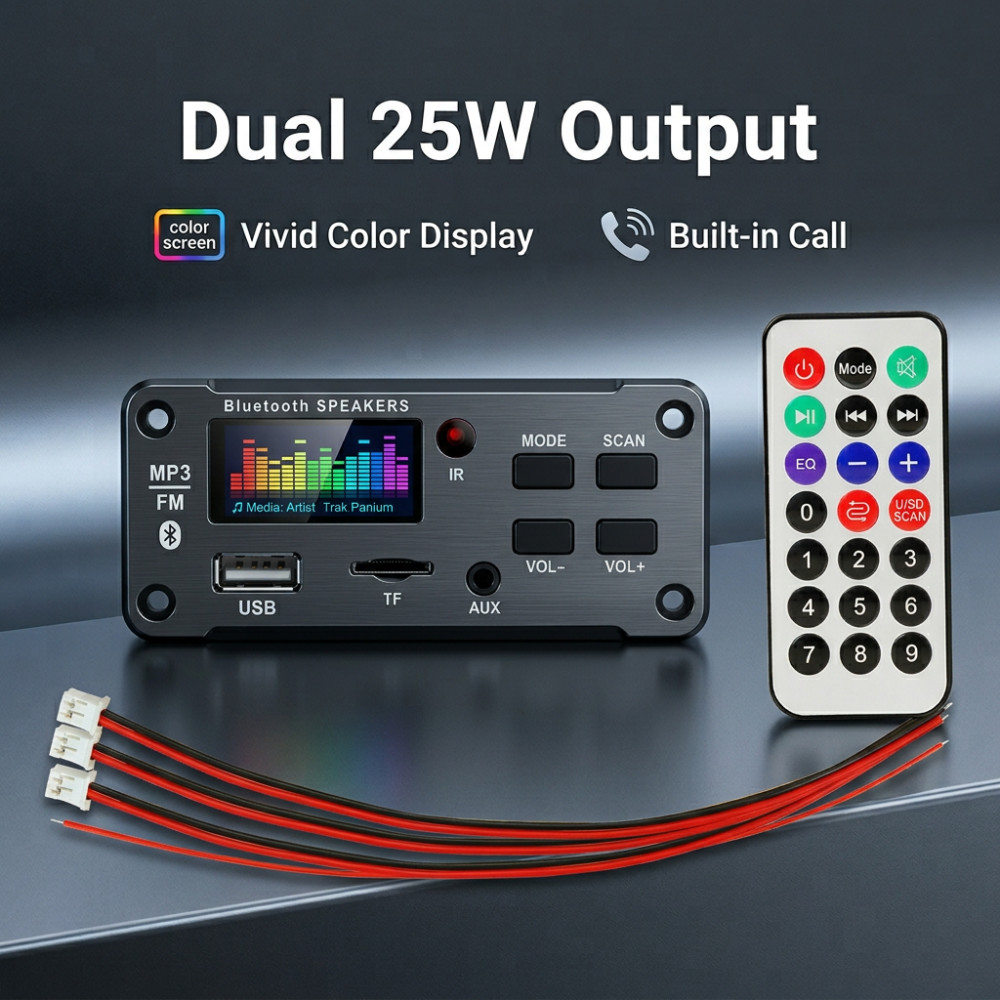 Audio Music Mp3 - Wzmacniacz 50W Bluetooth MP3 WMA WAV