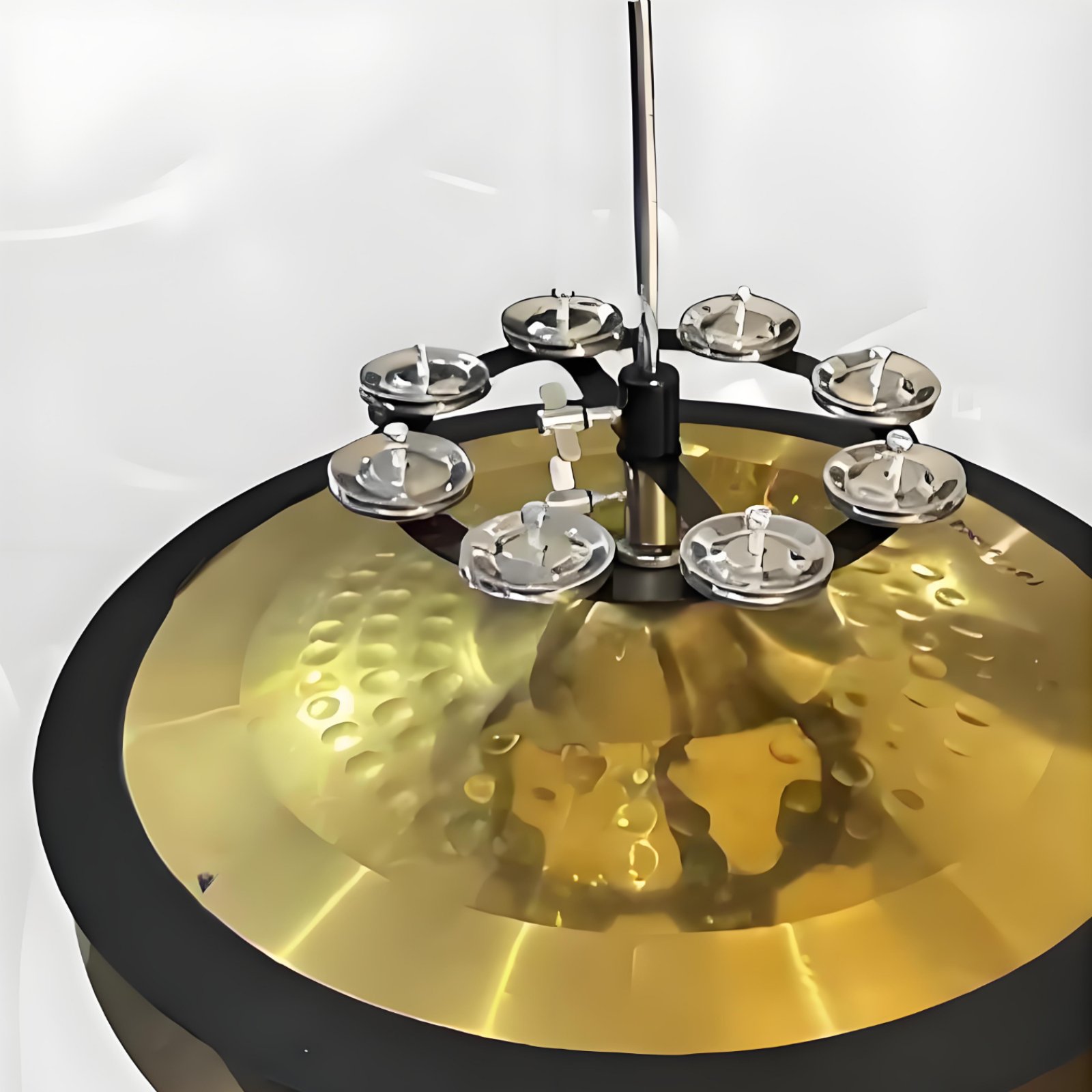Cymbal Hi Hat - Hi-Hat Tamburyn Metalowe Dzwonki do Hi-Hatu