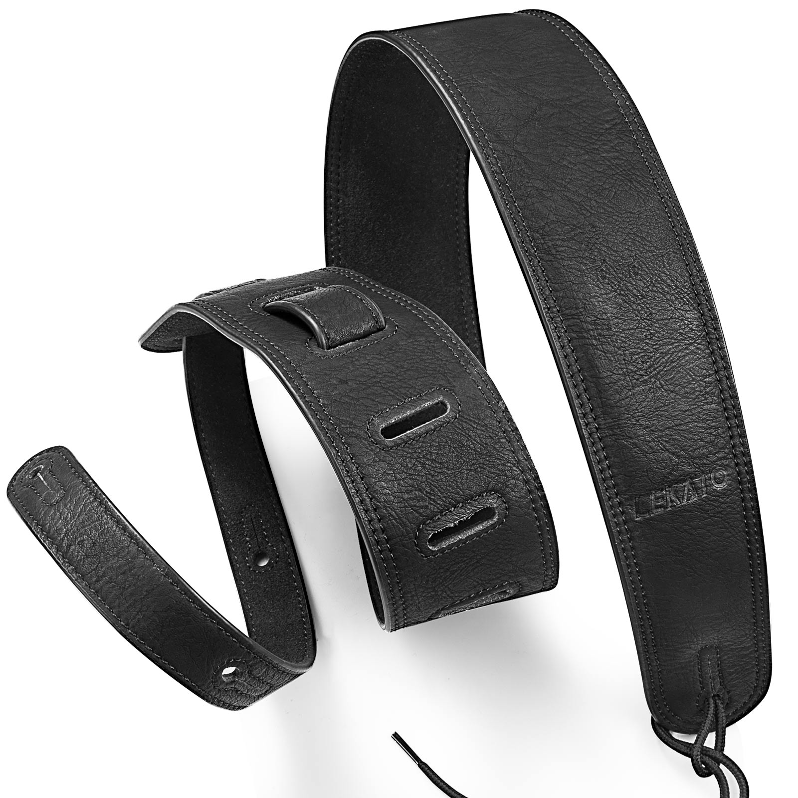 Guitar Strap Padded - Skórzany pasek do gitary basowej Lekato