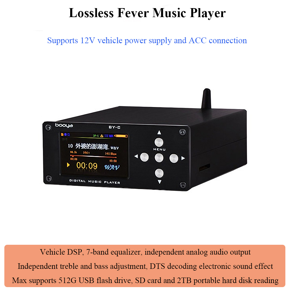 Audio Music Mp3 - BY-C1 Bezstratny Cyfrowy Odtwarzacz Audio Bluetooth