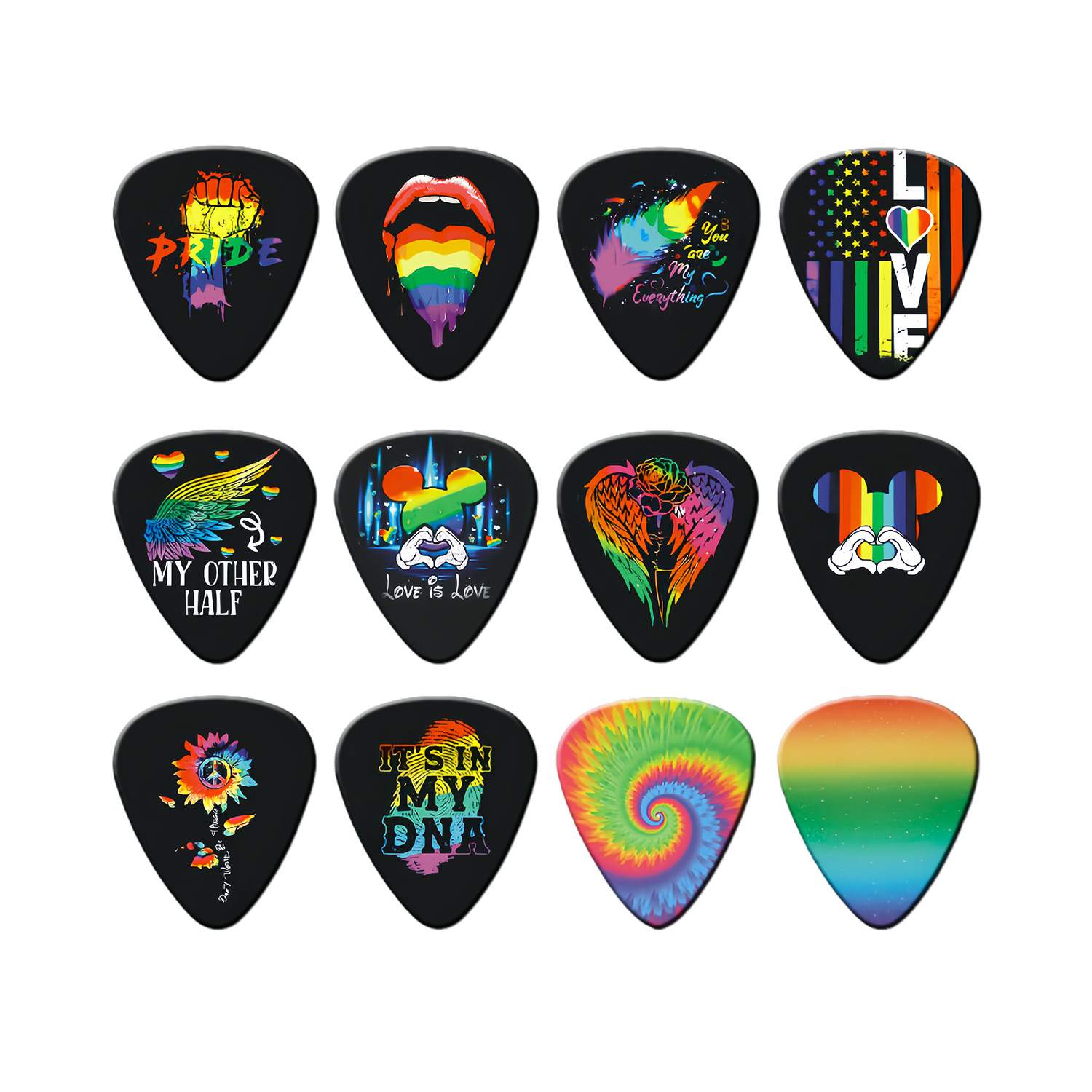 12 sztuk kostek gitarowych 0,4 – Electric Guitar Pick Pack recenzja i cena