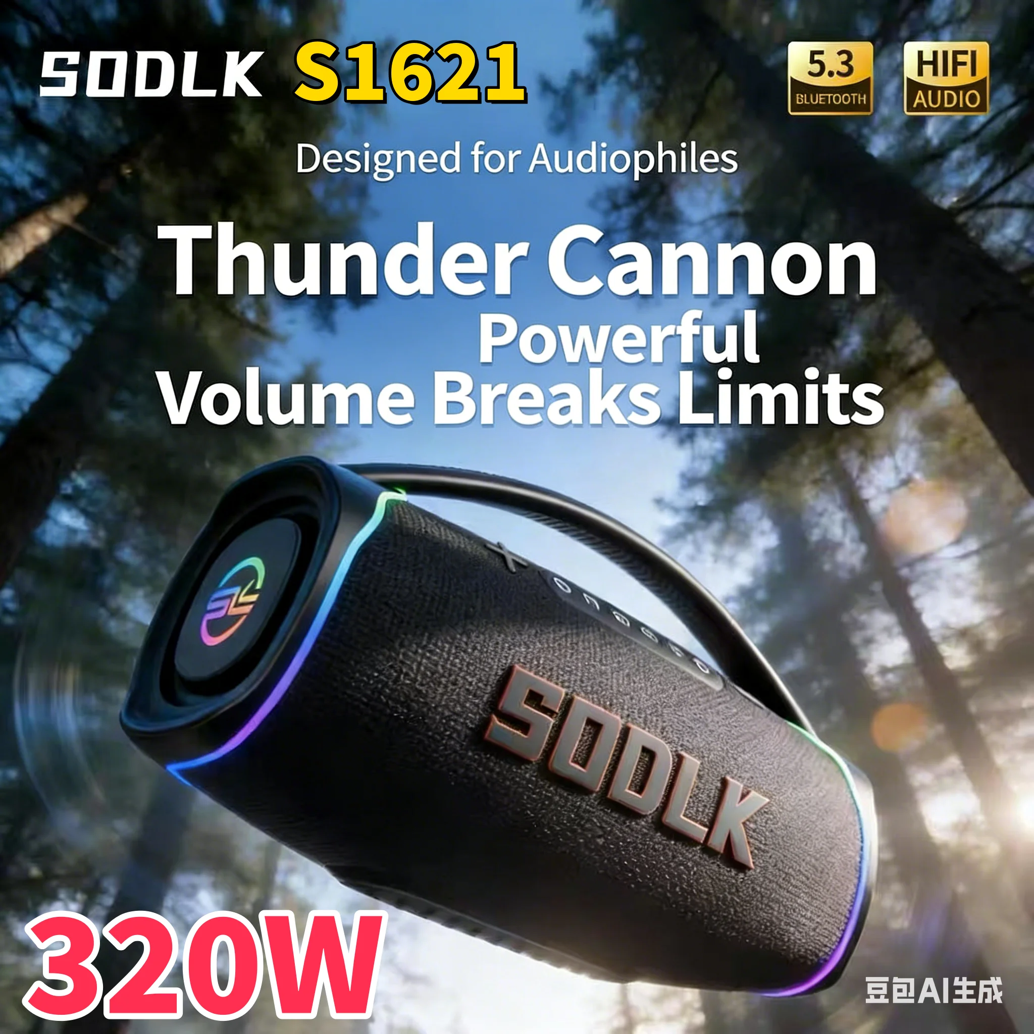 SODLK S1621 Nowy Model 320W Pr – Apple Music Audio Quality recenzja i cena