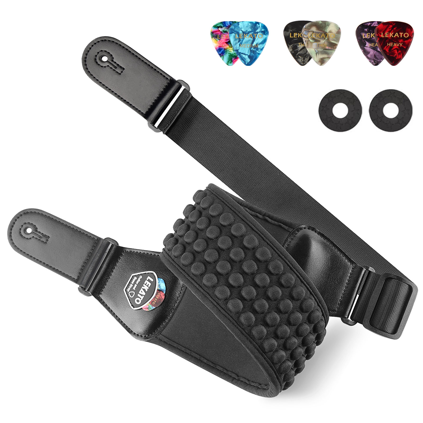 Pasek gitarowy Lekato Pro - 3  – Guitar Strap Padded recenzja i cena