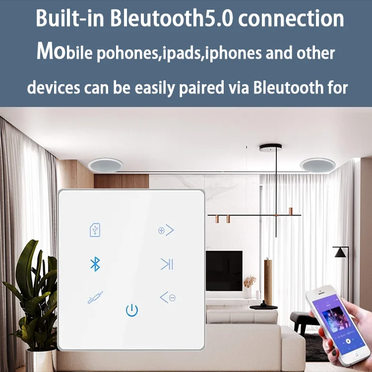 Wzmacniacz ścienny Bluetooth S – Audio Music Background Free recenzja i cena