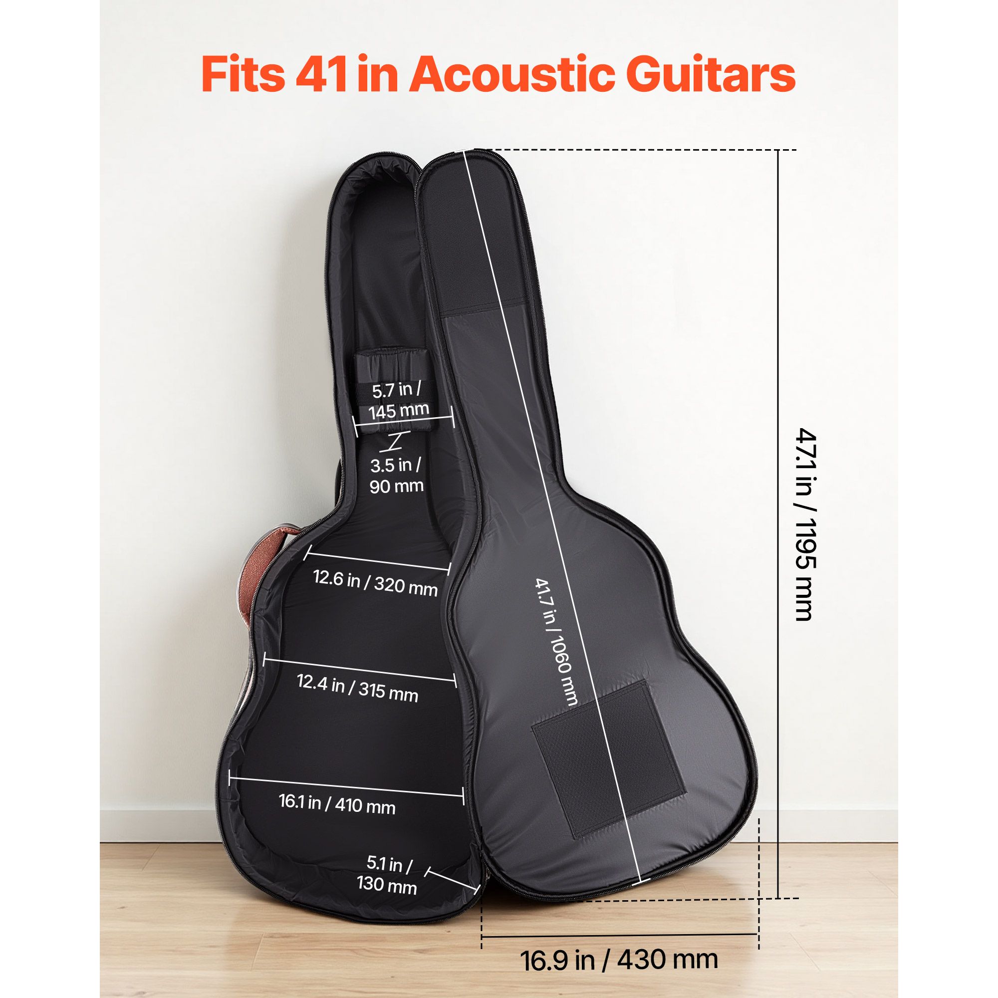 Twardy futerał na gitarę akust – Guitar Strap Padded recenzja i cena
